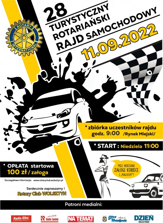 XVIII Turystyczny Rotaria�ski Rajd Samochodowy Rotary Club Wolsztyn.