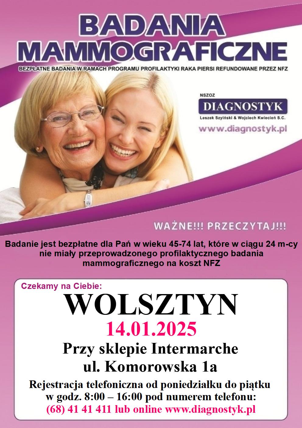 Badania mammograficzne-stycze�